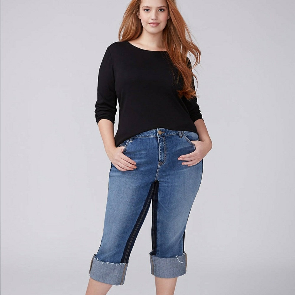 Lane Bryant Re/Made In L.A Straight Crop Jean - Picture 5 of 8